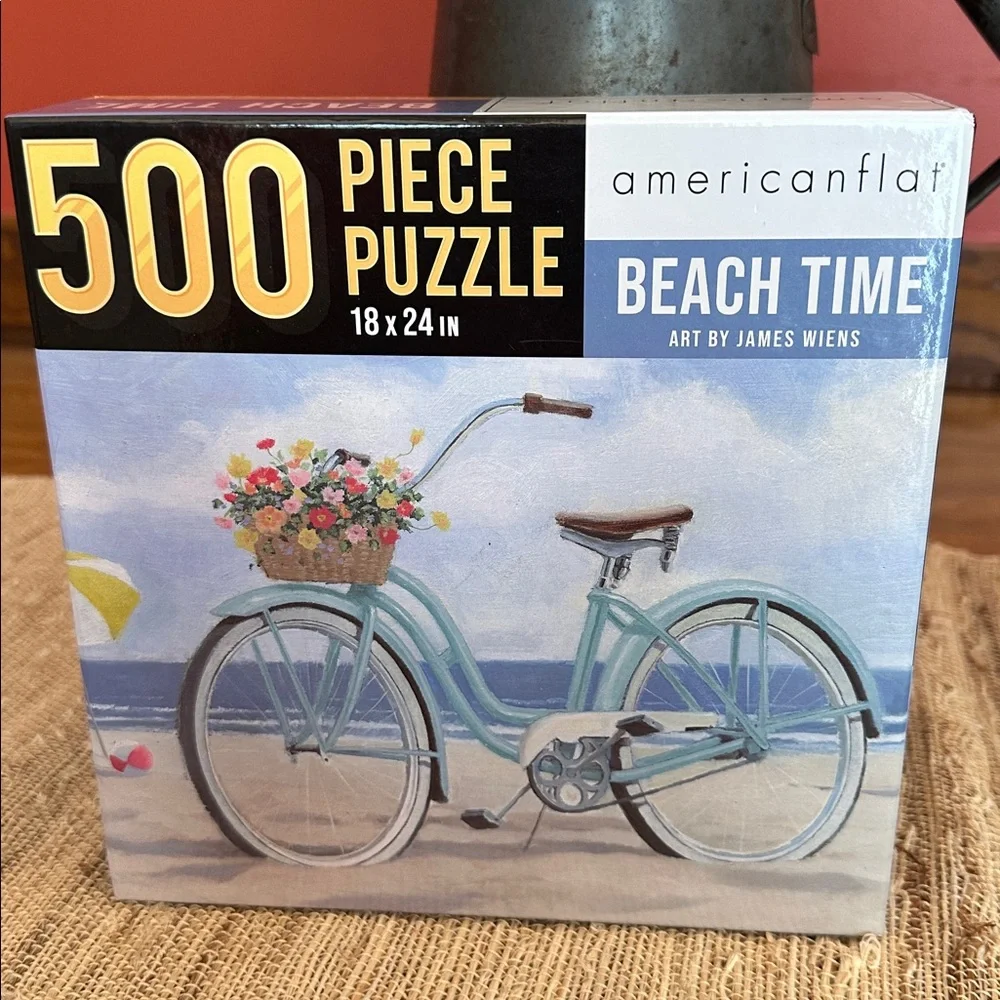 Beach Time 500 Piece Puzzle - Blue‎ and White - Picture 2 of 4